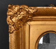 19th Century English School. A Gilt Composition Frame, with an oval slip, rebate 3.5