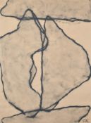Tristano di Robilant (1964- ) Italian/American. Design for a Sculpture, Charcoal, Signed with