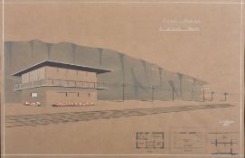 20th Century English School. A Large Collection of Architectural Drawings (unframed). Provenance: