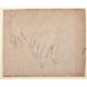 Attributed to Benjamin West (1738-1820) British. Studies of Hands, Chalk, with a study of a horse - Image 2 of 3
