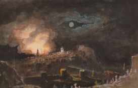 Circle of John Martin (1789-1854) British. 