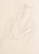 Dorothy Hepworth (AKA Patricia Preece) (1898-1978) British. 'Old Mrs Barnes, Cookham', Pencil,