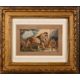 Follower of William Huggins (1820-1884) British. A Lion and Lioness at their Den, Watercolour and - Image 2 of 3