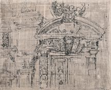 Arthur Sigmund Pollitzer (1913-1983) British. An Architectural Design, Ink and monochrome wash,