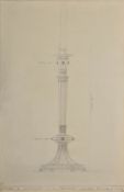 Albert Edward Jones (1879-1954) British. A Large Collection of Silver designs, Ink, crayon