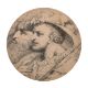 Circle of John Hamilton Mortimer (1740-1779) British. "Banditti", Ink, Circular, 11" x 11" (27.9 x - Image 2 of 6