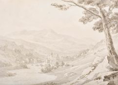Attributed to Thomas Sunderland (1744-1828) British. A Pair of Lake District Views, 'Backbarrow',