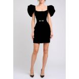 Ralph & Russo 19F 11 D22 Mini Puff Sleeve Dress, Black, Size 38 (RRP £3,200). Offering a fresh take