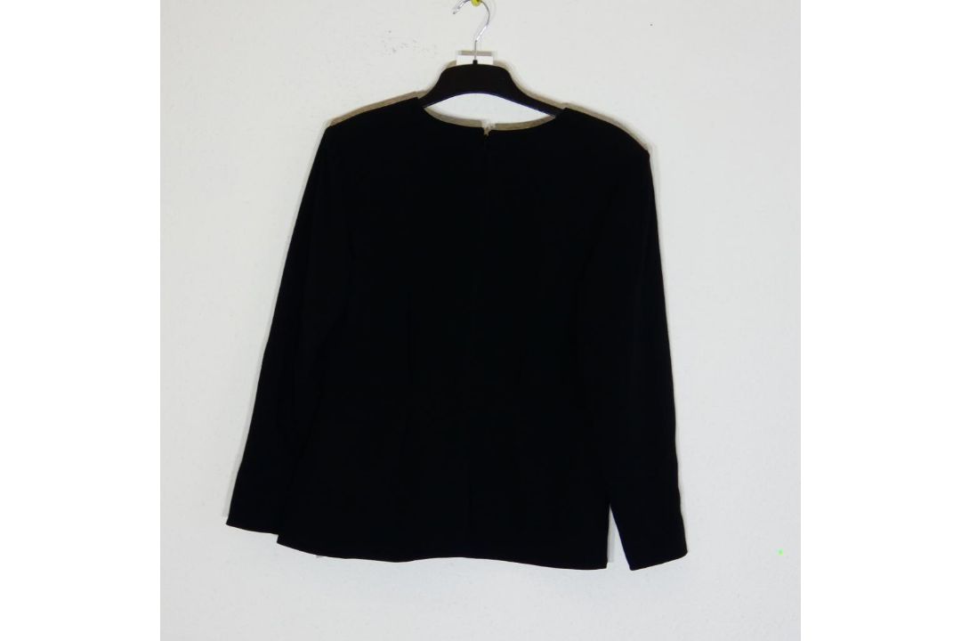 Ralph & Russo T07 Round Neck Top, Black, Size 42 (RRP £650) Perfectly tailored to contours of the bo - Image 2 of 4