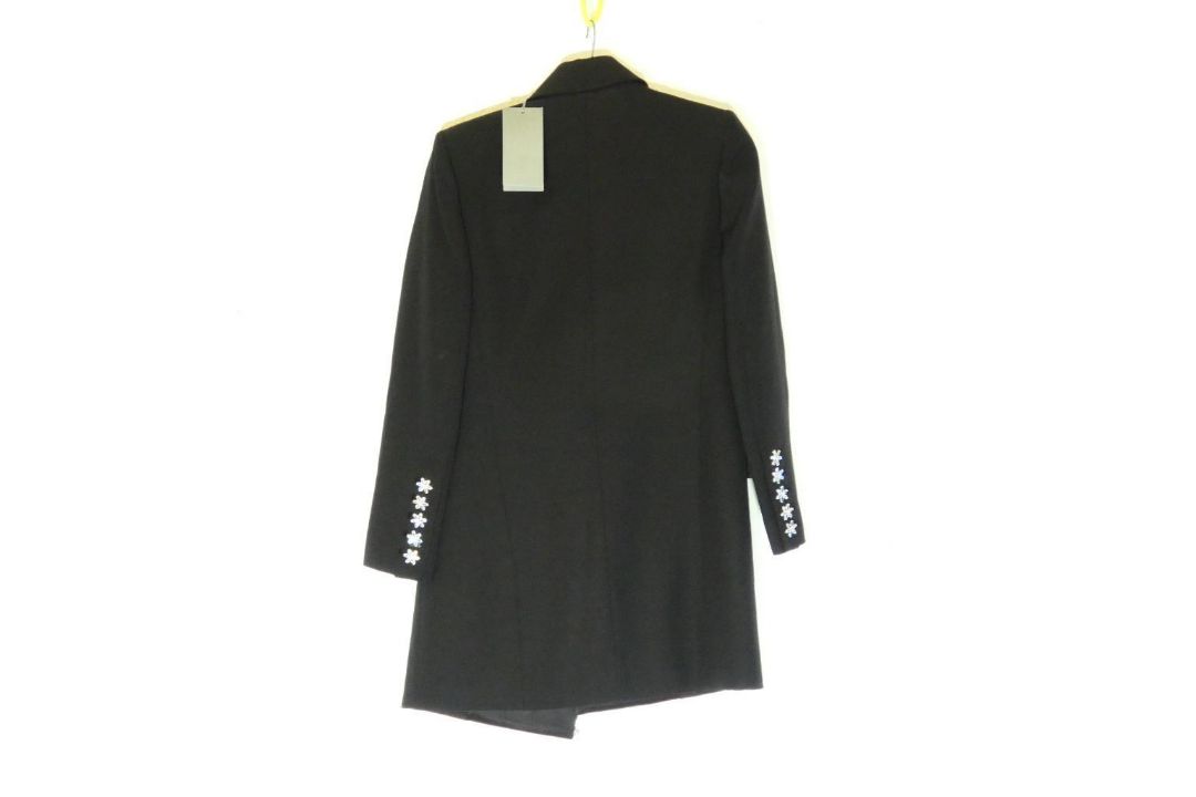 Ralph & Russo 20P 11 D202 Double Breasted Blazer Dress with Jewellery Buttons, Black, Size 36 (RRP £ - Image 3 of 4
