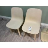 Remaining Contents Of Room To Include 2 Resin Waiting Room Chairs, 3 Framed Pictures Depicting Frenc