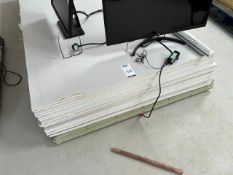 Pallet of 20 8'x4' Sheets of Plasterboard with 7 Sheets MDF Bead Board (Location: Dorchester. Please