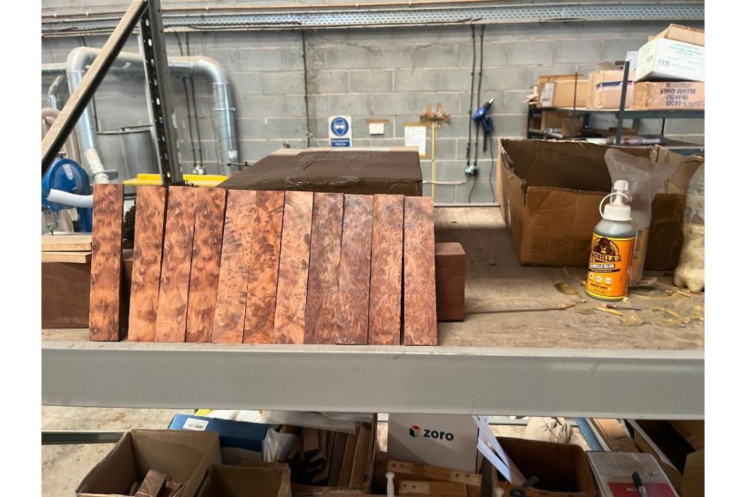 Contents of Rack of Assorted Veneer & Cue Components etc. (Rack Not Included) (Location: Worksop. Pl - Image 9 of 11