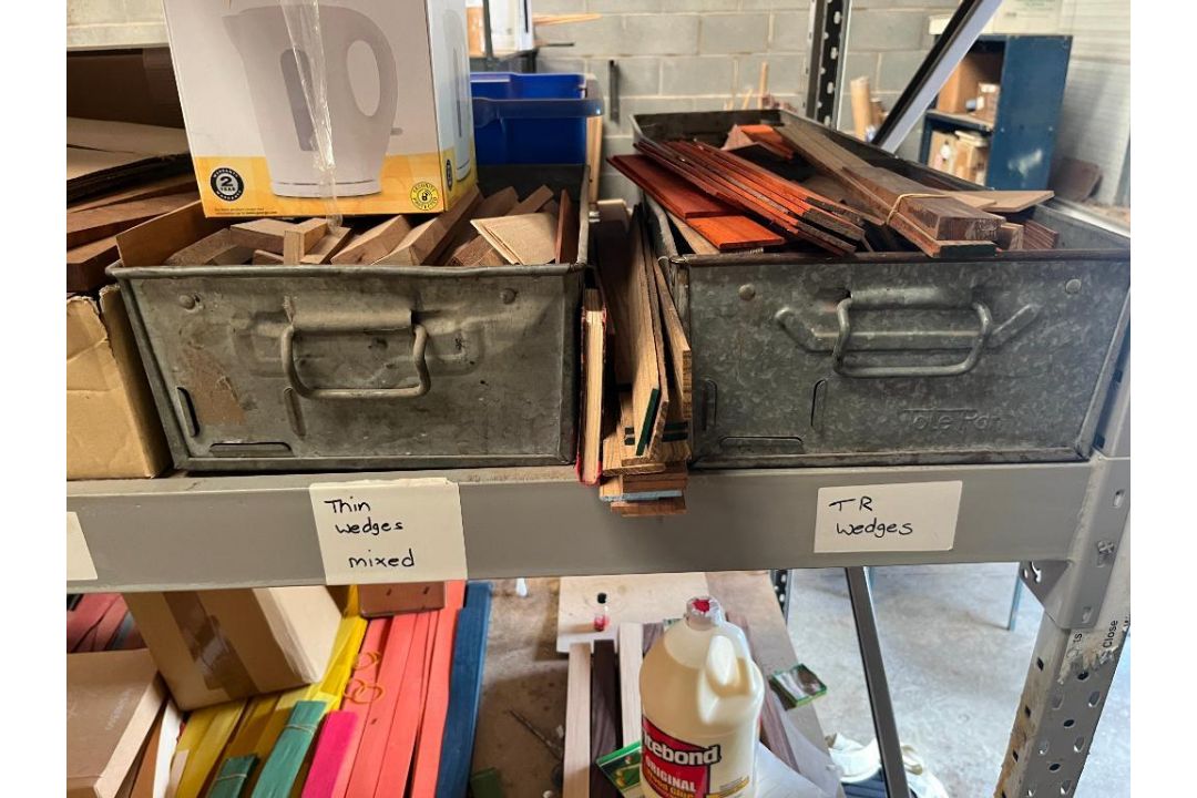 Contents of Rack of Assorted Veneer & Cue Components etc. (Rack Not Included) (Location: Worksop. Pl - Image 5 of 11