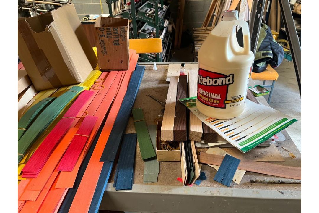 Contents of Rack of Assorted Veneer & Cue Components etc. (Rack Not Included) (Location: Worksop. Pl - Image 4 of 11