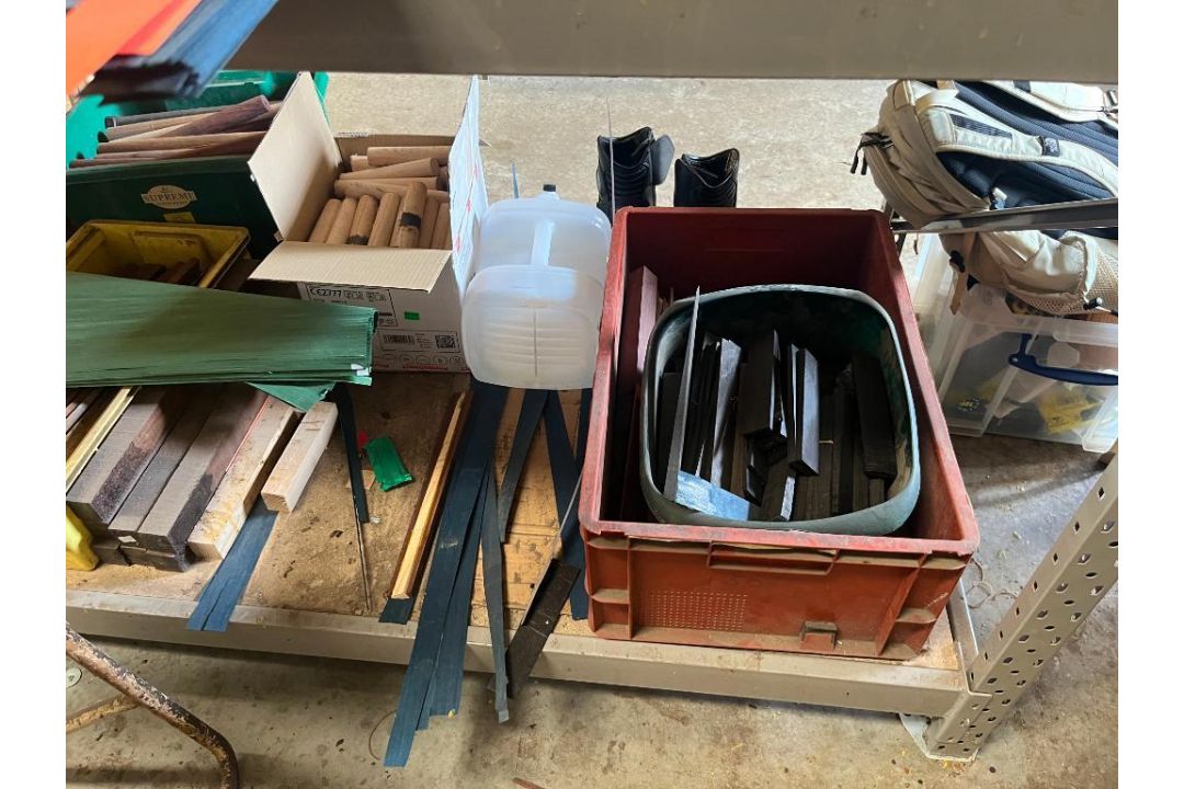 Contents of Rack of Assorted Veneer & Cue Components etc. (Rack Not Included) (Location: Worksop. Pl - Image 3 of 11
