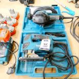 Makita 4350CT Jigsaw, BO4900V Sander (Location: Wantage. Please Refer to Important Information)