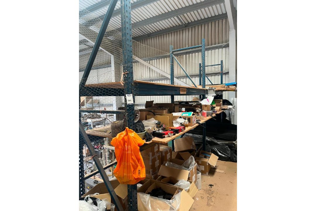 3 Bays of Pallet Racking & Contents (Location: Worksop. Please Refer to Important Information) - Image 1 of 8
