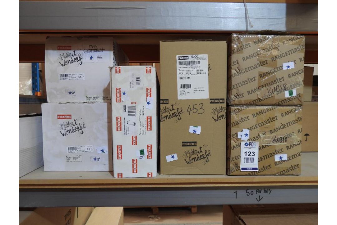 Contents of 2 Bays of Store Shelving Comprising Various Franke & Other Tap & Sink Fittings, Haffle D - Image 3 of 10