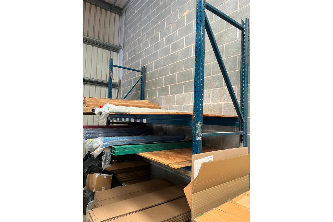 3 Bays of Pallet Racking & Contents (Location: Worksop. Please Refer to Important Information) - Image 2 of 8
