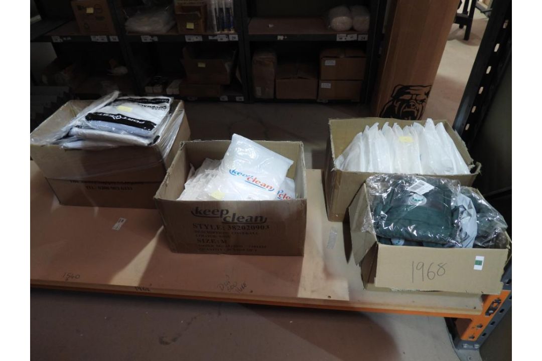 Contents of Racking Comprising, Disposable Coveralls, Sandblasting Hoods, Sia Wood Abrasives & Sundr - Image 7 of 7