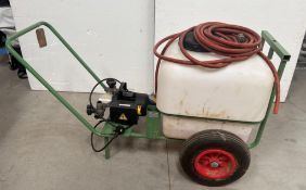 Zuwa Cart Sprayer, with 1.1Kw EMB80-2 Pump (Location: Brentwood. Please Refer to Important Informati