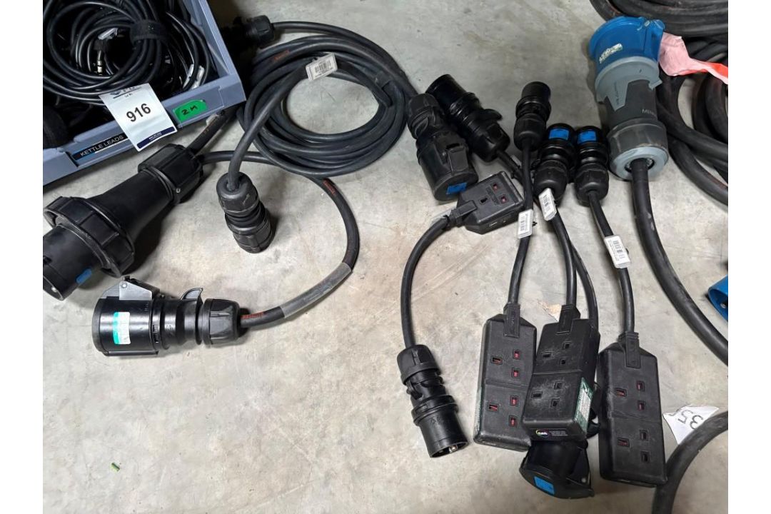 Quantity of Kettle Leads, 4 16a > 13a Jumper & Quantity of Single-Phase Cable - Image 3 of 5