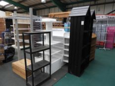 Treated Timber Structure, 2 Tables, Double Sided Gondola Unit & 7 Various Stands (Location: Wellingb