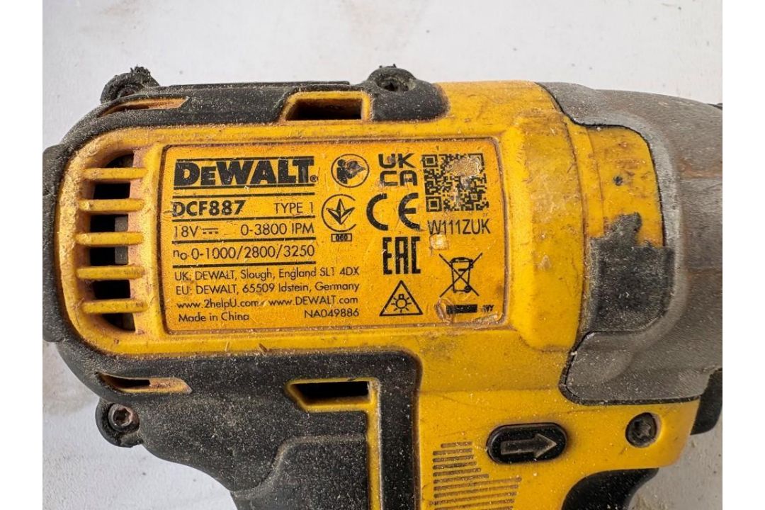 2 DeWalt DCF887 Impact Driver, & DeWalt Hammer Drill. With Charger & 18v Battery (Location: Brentwoo - Image 6 of 9