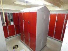 38 Two-Door,12 Five-Door & 2 Single Door Lockers (Contents of 3 Changing Rooms) (1st Floor, No Lift