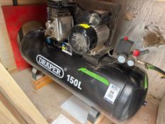 Draper 150L Receiver Mounted Air Compressor, Serial Number 202409050152 (Location: Witney OX29. Plea