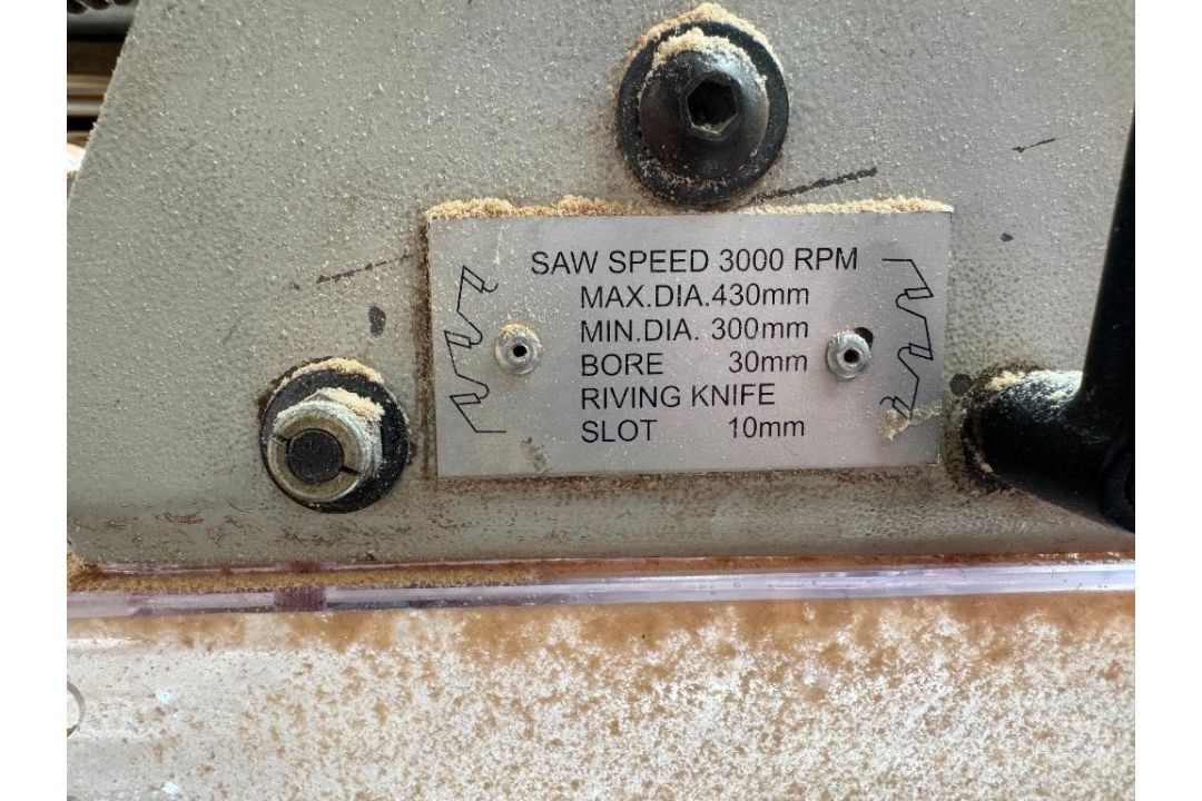 Wadkin Type AGS400/430 Tilting Arbor Sawbench, 3-Phase, Serial Number 986843 (Location: Witney OX29 - Image 5 of 5