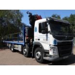 Volvo FM380 8 x 2 Euro 6 R TA Platform Lorry with Day Cab, Registration KU69 YZE, First Registered 1