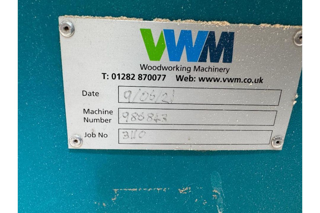 Wadkin Type AGS400/430 Tilting Arbor Sawbench, 3-Phase, Serial Number 986843 (Location: Witney OX29 - Image 4 of 5