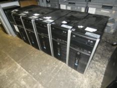 6 HP Tower Computers (No HDDs) (Location: Stockport. Please Refer to Important Information)