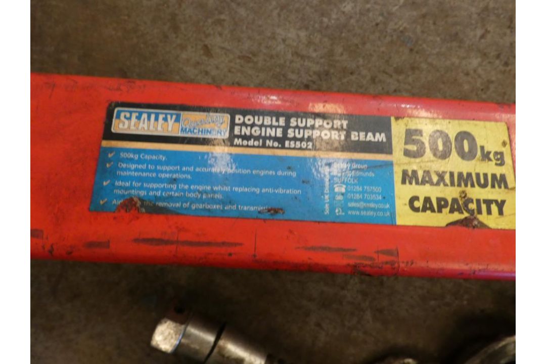 Sealey Double Support Engine Beam & Engine Leveller (Location: Penryn. Please Refer to Important Inf - Image 2 of 2