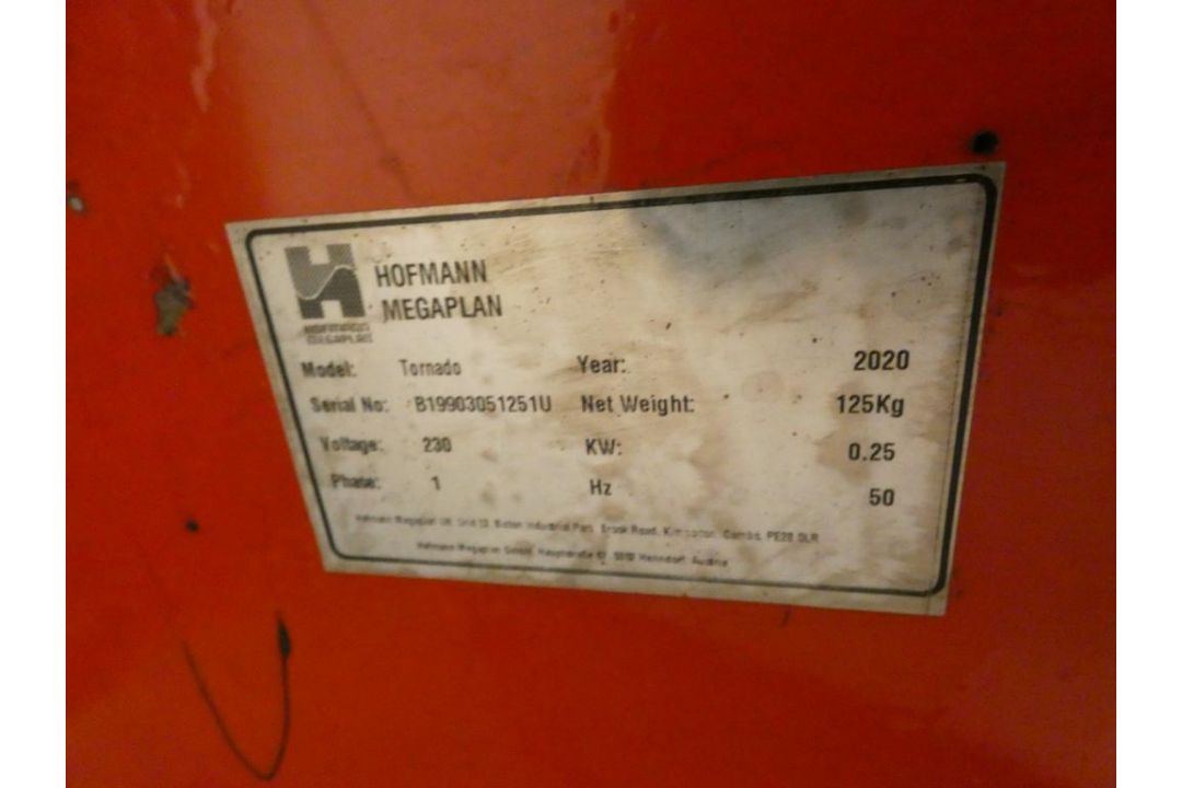 Hoffman Megaplan Tornado Wheel Balancer (2020), Serial Number B19903051251U, Single Phase (Location: - Image 7 of 7