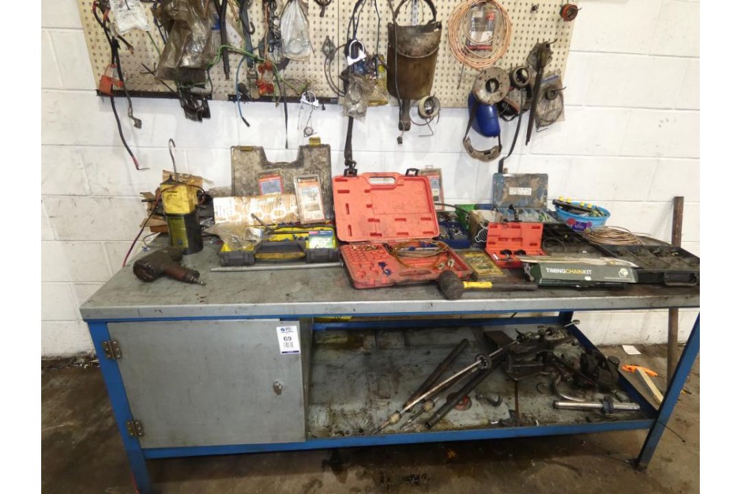 3 Steel Benches & Contents (Location: Penryn. Please Refer to Important Information) - Image 1 of 11