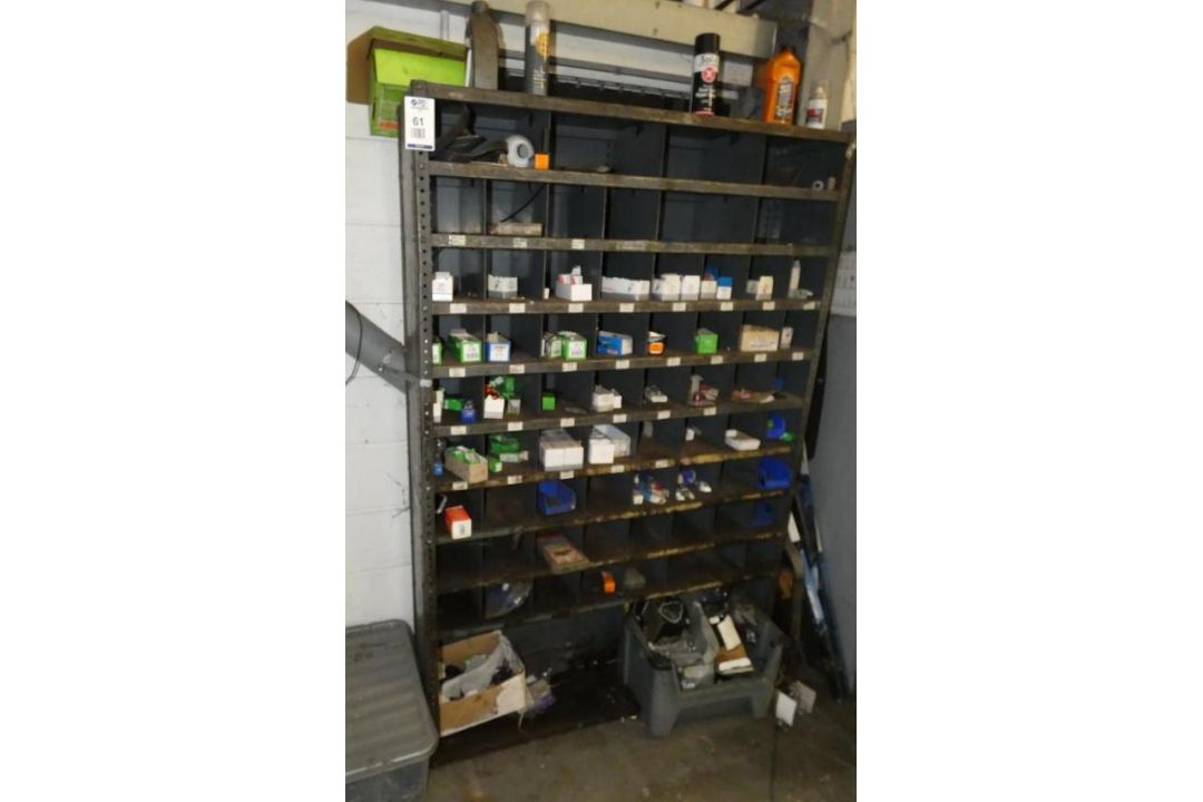 Steel Pidgeon Hole Cabinet & Contents of Spare Parts (Location: Penryn. Please Refer to Important In - Image 1 of 4