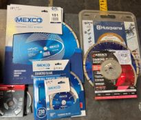 14 Mexco, Abracs & Timco Diamond Cutting Discs, 115mm to 315mm (Location: Southampton. Please Refer