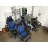 Operators Chairs, Filing Cabinet, Steel Trolley & Van Seats etc (Location: Penryn. Please Refer to I