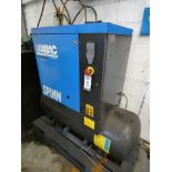 ABAC Spin Type 11 270 Receiver Mounted Air Compressor (2020), Serial Number ITJ351844, Capacity 10 B