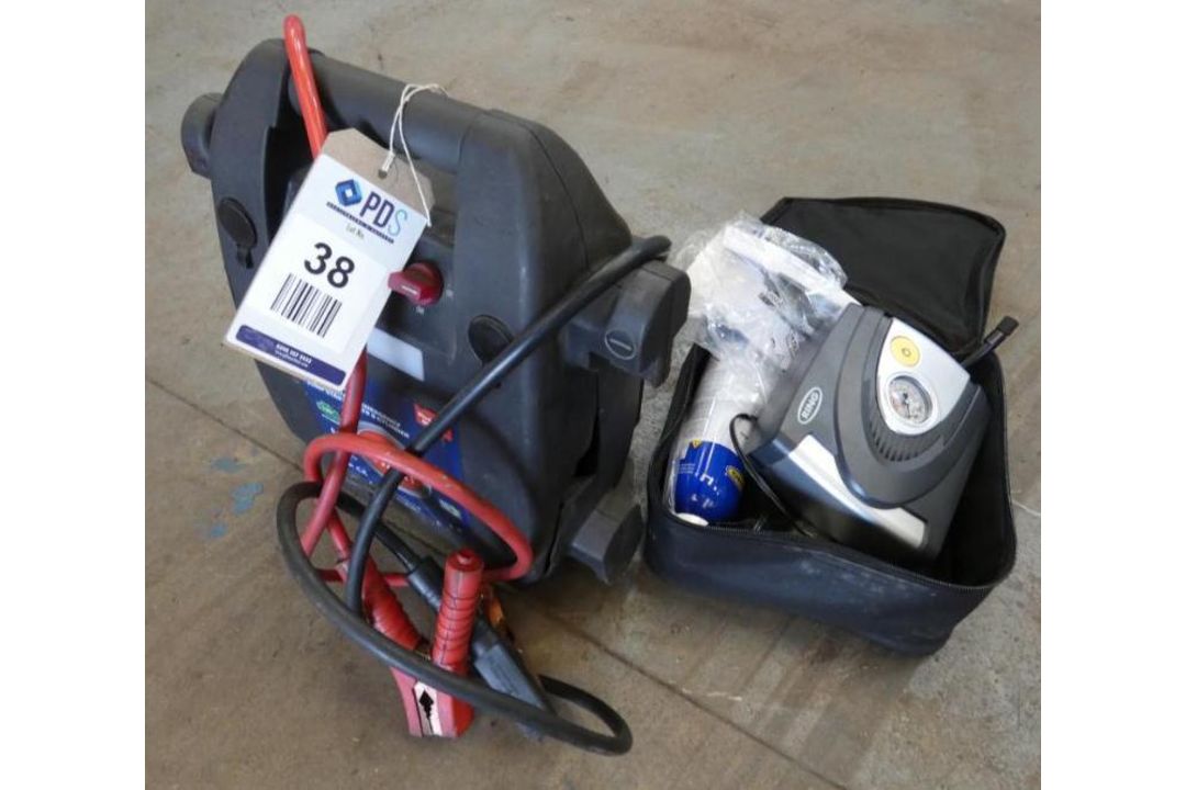 Sealey Battery Booster & Mobile Compressor (Location: Penryn. Please Refer to Important Information) - Image 1 of 3