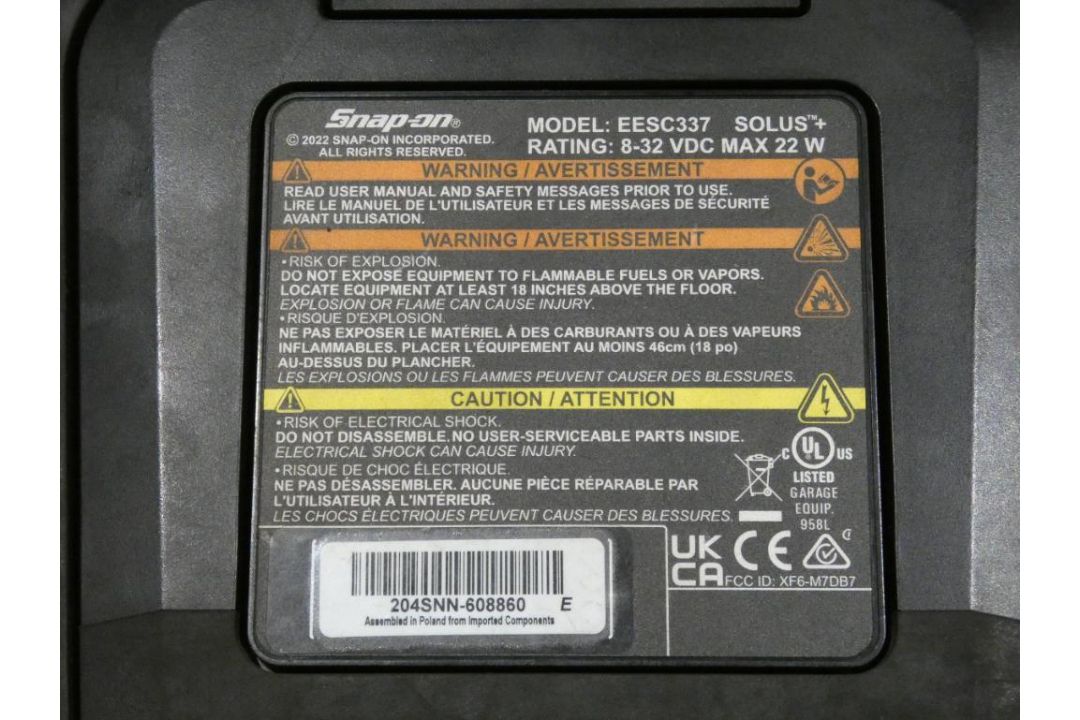 Snap-on Solus+ EESC337 Diagnostics Unit (Location: Penryn. Please Refer to Important Information) - Image 4 of 5