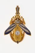 Anhängeuhr in Form eines Skarabäus