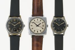 Drei Vintage Uhren: Glashütte, Universal Geneve, Triton