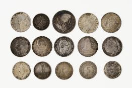 15 deutsche Silbermünzen