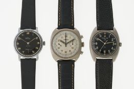 Drei Vintageuhren: Viking, Hamilton, BWC