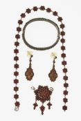 Konvolut Granatschmuck