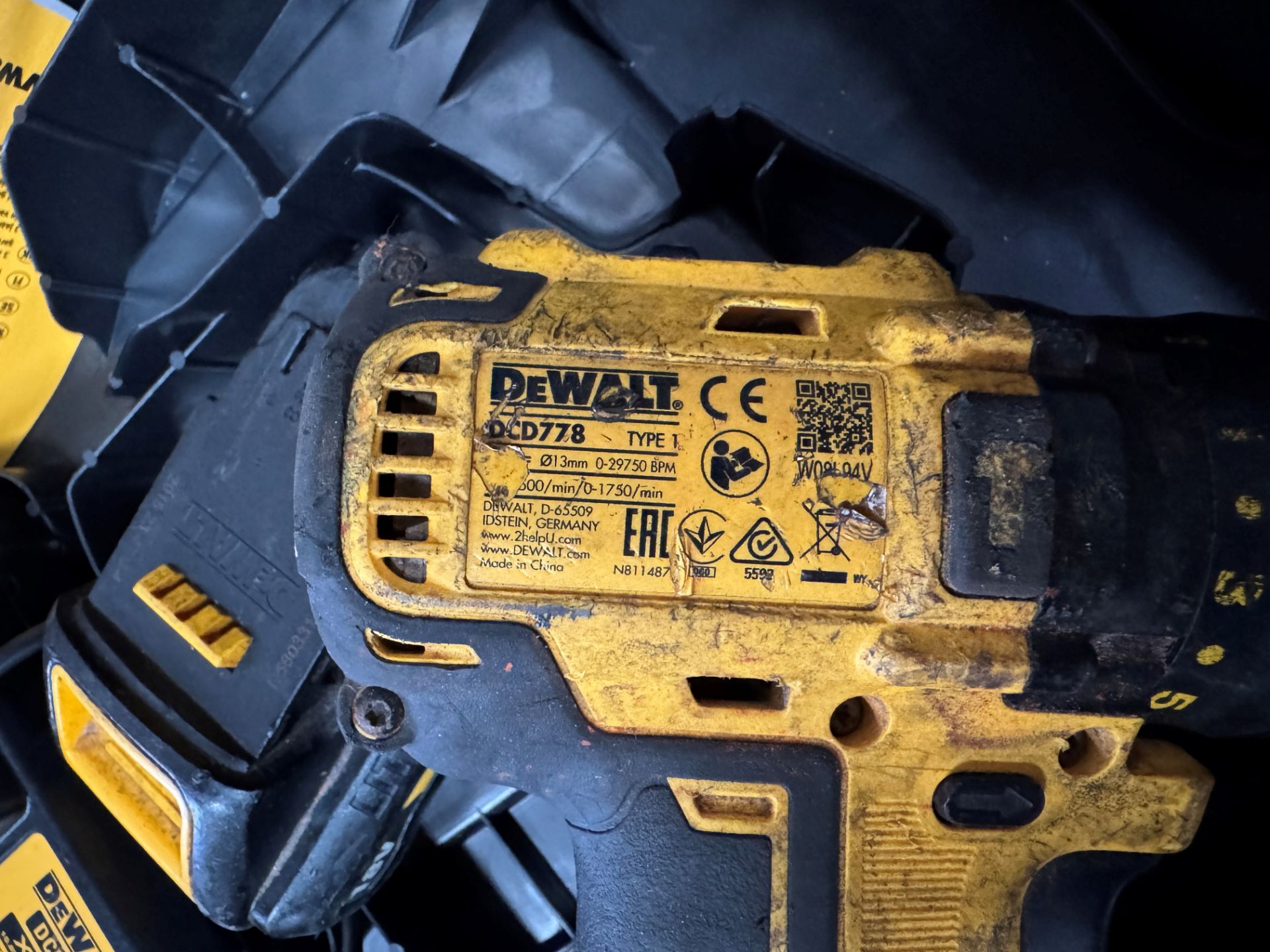 2 DeWalt DCD778 Drills with 3AH Battery & DCB113 Charger (Location: Brentwood. Please Refer to - Image 4 of 6